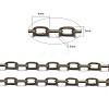 Brass Cable Chains CHC031Y-AB-6
