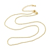 Brass Ball Chain Necklaces NJEW-B119-05G-2