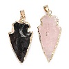 Natural Gemstone Pendants G-Q490-A-M-2