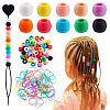 Rainbow Color Kit Hair Fascinators Set OHAR-WH0001-29-1