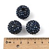 Chunky Resin Rhinestone Bubblegum Ball Beads RESI-M011-11-2