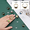 SUNNYCLUE DIY Half Round Adjustable Ring Making Kit DIY-SC0019-86-3