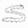 Non-Tarnish 304 Stainless Steel Chain Necklaces STAS-P164-27P-1
