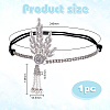 1Pc Zinc Alloy Rhinestone Headbands OHAR-HY0001-03P-3