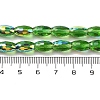 AB Color Plated Transparent Electroplate Beads Strands EGLA-H104-05E-4
