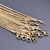 1.5mm 304 Stainless Steel Square Snake Chain Necklaces TW4888-2-4