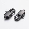 304 Stainless Steel Lobster Claw Clasps Ion Plating(IP) STAS-F148-13x6-08B-2