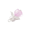 Alloy Acrylic Angel Pendants PALLOY-JF04142-6