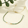 Natural White Jade Bead Braided Bead Bracelets LS-SR7780-3