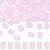 100Pcs Transparent Spray Painted Glass Beads GLAA-PA0001-60C-1