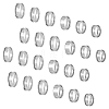 Unicraftale 30Pcs 6 Size 304 Stainless Steel Grooved Finger Ring Settings RJEW-UN0002-82P-1