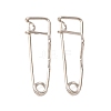 Iron Crimp Safety Pin Brooch Findings JEWB-Z050-01P-01-1