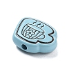 Spray Painted Alloy Beads LS-FIND-C064-01B-2
