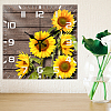 MDF Printed Wall Clock HJEW-WH0059-002-5