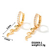 Exquisite European Style Brass Hoop Earrings WU8632-2-2