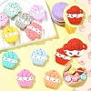 11Pcs 11 Colors Ice Cream Silicone Focal Beads SIL-YW0003-63-2