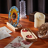 Wood Candle Holder DIY-WH0699-09C-4