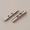 500Pcs Brass Folding Crimp Ends KK-WH0058-08B-P-1