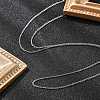 1mm Rack Plating Brass Cable Chain Adjustable Slider Necklaces for Women Men MAK-L044-04P-3