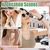 4Pcs 4 Colors Acrylic Bangles BJEW-HY0002-68-5