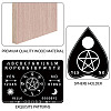 Printed Wood Pendulum Dowsing Divination Board Set DJEW-WH0324-076-3