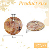 400Pcs Shell Flat Round Charms BSHE-GO0001-02-2