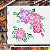 Plastic Reusable Drawing Painting Stencils Templates DIY-WH0172-389-6
