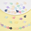 120Pcs 9 Colors Transparent Spray Paint Glass Beads GLAA-FS0002-12C-3