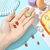 6Pcs 6 Styles Brass Enamel Pendants KK-CJ0003-69-4