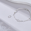 2Pcs 925 Sterling Silver Locking Carabiner STER-PH0004-52A-4