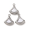 304 Stainless Steel Resin Pendants STAS-P406-15D-P-1