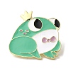 Alloy Prince Frog Enamel Pins for Clothes Backpack JEWB-I032-02G-1