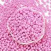 Imitation Jade 3/0 Glass Seed Beads SEED-Z001-A-B07-2
