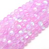 Synthetic Moonstone Beads Strands G-F142-10mm-09-1