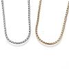 304 Stainless Steel Twisted Chain Necklaces NJEW-D285-22-1