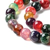 Natural Agate Beads Strand G-G580-8mm-03-4