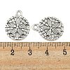 Tibetan Style Alloy Pendants TIBEP-GC017-AS-RS-3