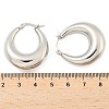 Non-Tarnish 304 Stainless Steel Chunky Hoop Earrings for Women X-EJEW-F280-06E-P-3