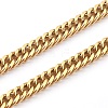 304 Stainless Steel Diamond Cut Cuban Link Chain Necklaces NJEW-JN03367-01-2