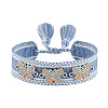 Butterfly Adjustable Polyester & Alloy & Resin Enamel & Rhinestone Slider Bracelets FS-WG9985D-06-1