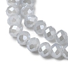 Electroplate Glass Beads Strands GLAA-K027-PL-A08-A-7
