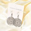 304 Stainless Steel Dangle Earrings EJEW-R015-01P-04-4