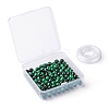 100Pcs 8mm Natural Green Tiger Eye Round Beads X1-DIY-LS0002-08-7