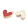 Rack Plating Alloy Enamel Charms ENAM-N056-343G-C-2