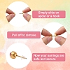 Plastic/Rubber/Iron/Brass Ear Nuts DIY-YW0012-87-3