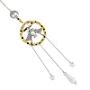 Halloween Bat Alloy Hanging Suncatcher HJEW-JM05042-2