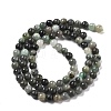 Synthetic Emerald Beads Strands G-A262-A03-4mm-1-3