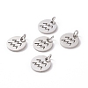 304 Stainless Steel Charms STAS-Q201-T445-11S-3