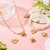 6Pcs 6 Styles Brass Pendants KK-TA0002-23-8
