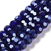 Electroplate Glass Bead Strands X-EGLA-R015-8mm-3-1
